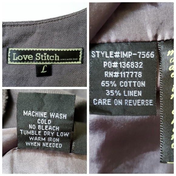 Love Stitch | Charcoal Sleeveless Linen Midi Dress - Picture 7 of 8